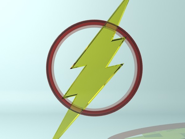 flash logo 3d model - Flash Logo... by christiano247